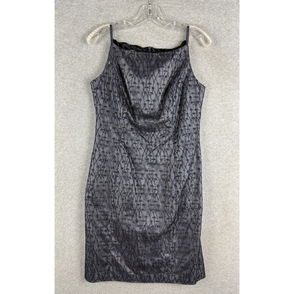 Vintage Y2K Dress 6 Gray HOCO Witchy Goth Ethereal Mesh Spaghetti Strap